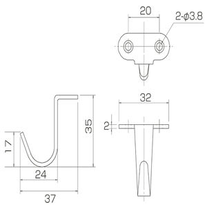 ステンレスフック　TYPE-4