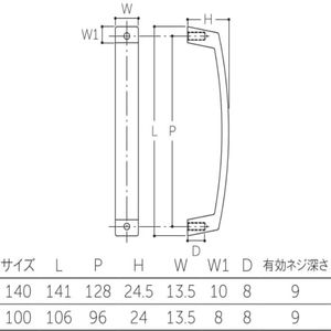 スクエアハンドル