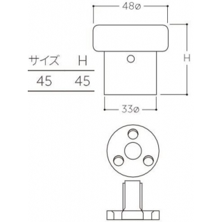 ステンレス床付戸当り