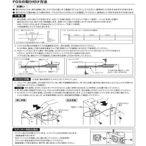 指はさみガードシート　仮止め用両面テープ付き（両端2ヶ所）　開き扉・吊元に