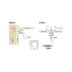 スタンダード中軽量用レール（コード320259）