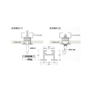 両側ガイド付き中量用レール（コード320270）