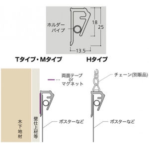 ペーパーホルダーセット（NSタイプ・Hタイプハンガーセット）（コード340148）