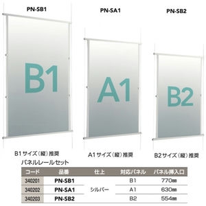 パネルレールセット（コード340201）
