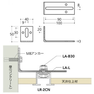 L型アングルL（コード320093）