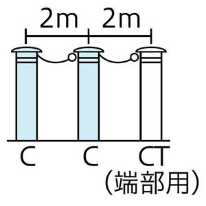 バリカー　車止め　スタンダード　φ165.2
