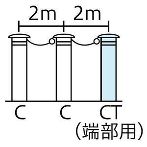 バリカー　車止め　スタンダード　φ165.2