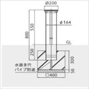 イルミーナソーラータイプ　車止め