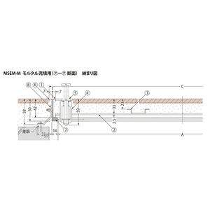 モルタル充填用（充填深さ：23mm） 屋内用 密閉形（防水・防臭形） ステンレス製 ボルト固定式