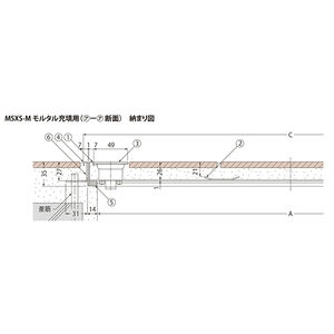 モルタル充填用（充填深さ：21mm） 屋内外用 一般形 ステンレス製 把手ロック式