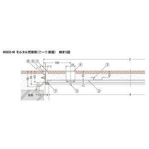 モルタル充填用（充填深さ：23mm） 屋内用 一般形 ステンレス製