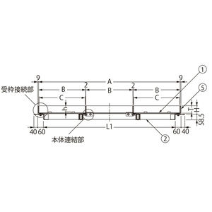 『ガーデングレート』スチール製 角型 充填タイプ（充填深さ63mm）