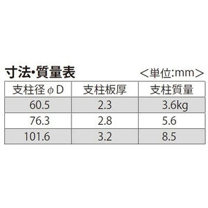 [Eシリーズ] スチール製 車止め 焼付塗装 脱着式 蓋なし