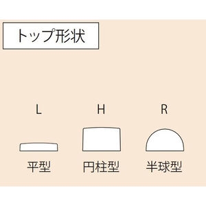 [Gシリーズ]Cタイプ 鋳鉄製ストライプ型 車止め 半球形 固定式 鎖１段用 （ジョイント付） 中間用