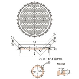 蓄熱槽用（断熱形） 簡易密閉形（簡易防水・防臭形） 丸枠 T荷重：T-2