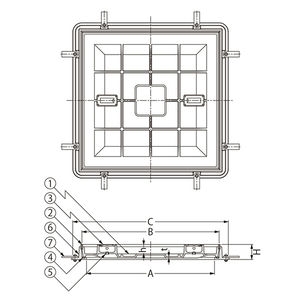 タイル用 ステンレス目地 一般形 充填深さ40mm T荷重：T-2