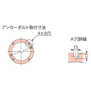 インターロッキングブロック用 鋳鉄目地 一般形 充填深さ70mm T荷重：T-2 パッキンなしタイプ