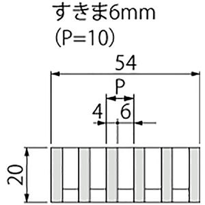 ボーダースリット（スリット幅60mm） T荷重：T-2(歩行用兼用)　蓋+枠セット