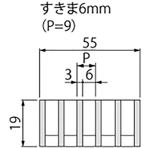 ボーダースリット（スリット幅60mm） T荷重：T-2(歩行用兼用) 蓋+枠セット