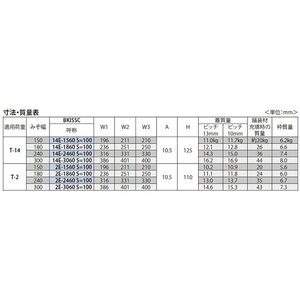 ボーダースリット（スリット幅100mm） T荷重：T-2(歩行用兼用)　蓋+枠セット