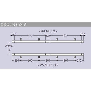 ステンレス製受枠（SMQL,SMGL用） ボルト固定式用