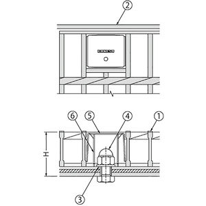 『スチール製グレーチング』ボルトキャップ付　ボルト固定式　滑り止め模様付　横断溝用 T荷重：T-20　グレーチング+受枠セット