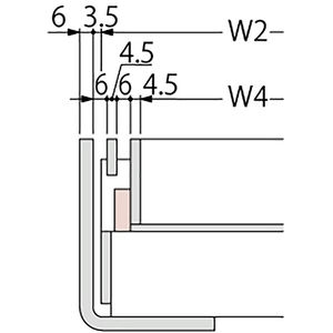 『カラー舗装用みぞ蓋（化粧用スリットみぞ蓋）』タイル用　充填深さ 28mm スチール製（すきま 6mm）　側溝用　T荷重：T-2