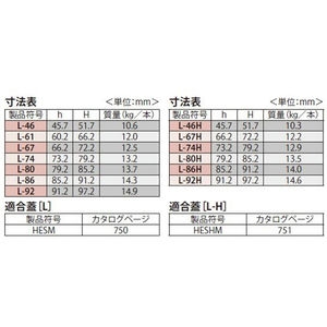 『カラー舗装用みぞ蓋（化粧用スリットみぞ蓋）』スチール製受枠　『樹脂系塗装』　HESM、HESHM用