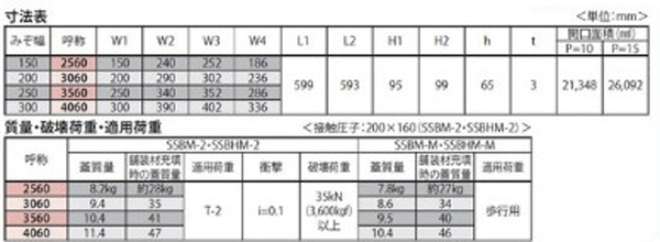 『カラー舗装用みぞ蓋（化粧用スリットみぞ蓋）』インターロッキングブロック用　充填深さ65mm ステンレス製（すきま 11mm）　側溝用　T荷重：T-2