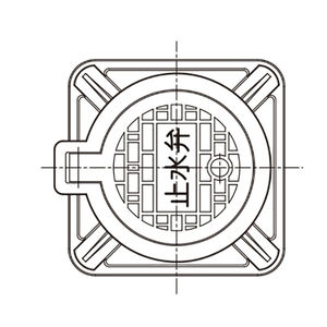 止水弁用筐 蝶番式　T荷重：歩行用