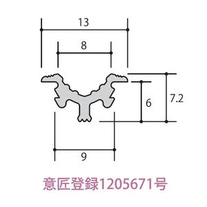 建具用レール　R型レール　3点支持タイプ <BR>会社名が無いときや会社事務所届け以外は送り先近くの運送会社の営業止め届けになります。マンション・アパート・一般住宅が会社事務所になっている場合も営業止め届けになります。