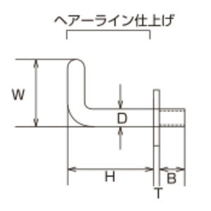 プチフックL型（カットアンカー付）