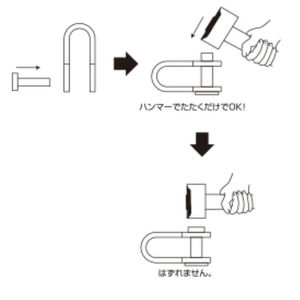 【バラ単位】リベット式シャックル