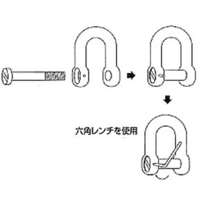 ネジ止め沈みシャックル