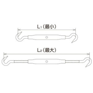 【バラ単位】パイプターンバックル（フック＆フック）