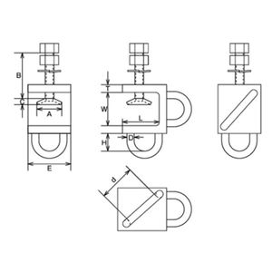 コの字クランプ