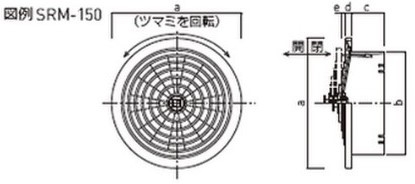 丸型レジスター　網なし