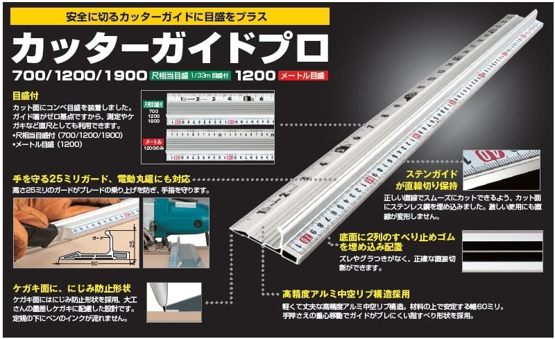 カッターガイド S1900 CTG-S1900 1,900mm : 建設パーツなど建築金物