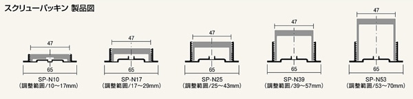 スクリューパッキンSP-N SPN10 ブラック SP-N10 : 建設パーツなど建築