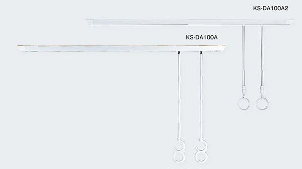 室内物干(天吊タイプ) KS-DA100A-SP シルバーグレー 竿付 : 建設パーツ