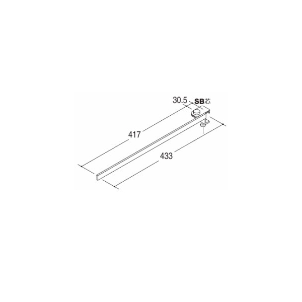 クラブベースフック CBF クローム サイズ433mm : 建設パーツなど建築金物激安通販の加藤金物