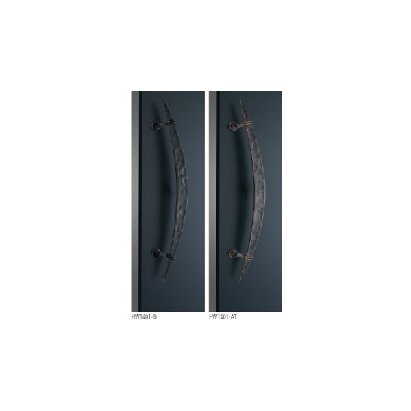 SHINEI SHINKYOWA ドアハンドル Wrought Iron (ロートアイアン) HW1402-B ブラック - 1